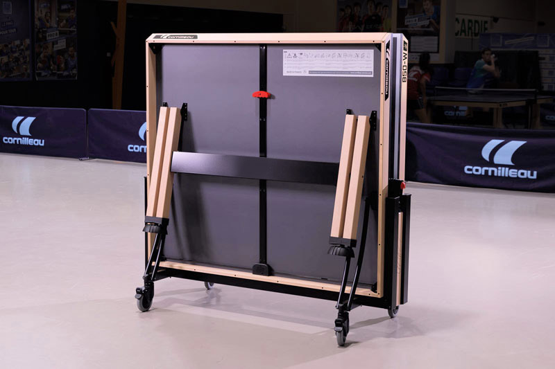 table de tennis de table cornilleau 850 wood repliée