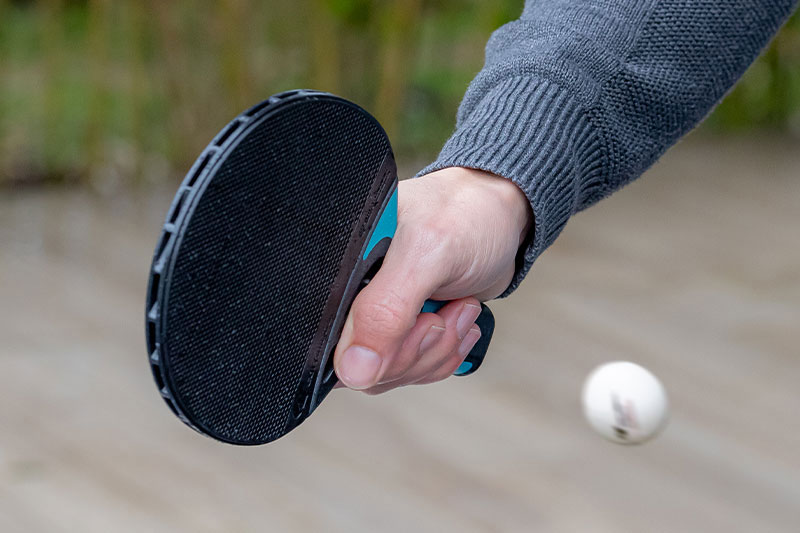 Racket in use