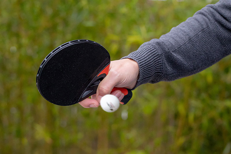 Racket in use